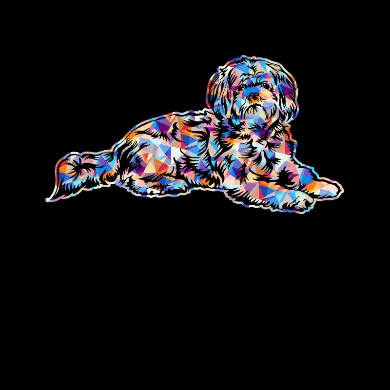 Lhasa Apso Geometric