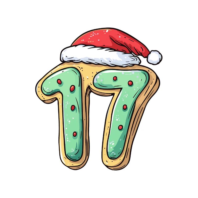 Biscuit de Noël à 17 chiffres
