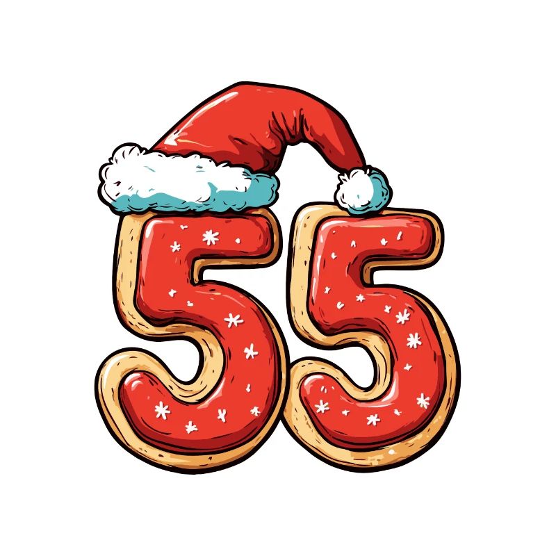 Biscuit de Noël à 55 chiffres
