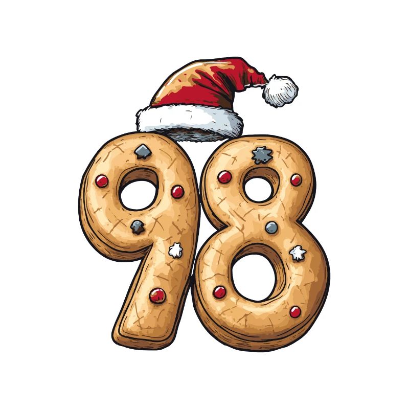 Biscuit de Noël à 98 chiffres
