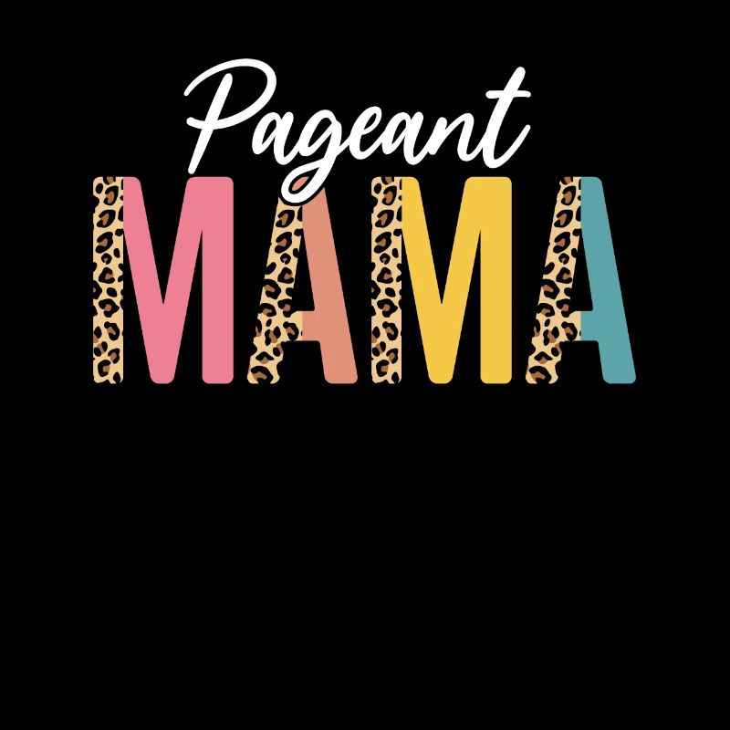 Pageant Mama Half Leopard Glitz Glam Funny