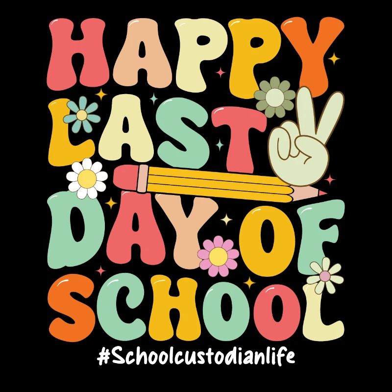 Joyeux dernier jour d’école drôle concierge