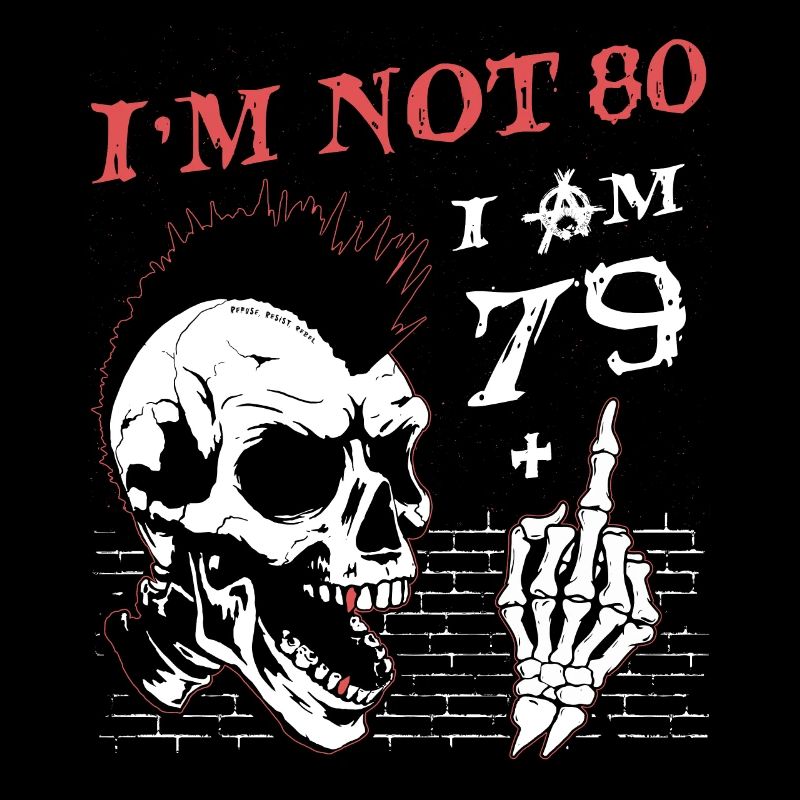 Ich bin 79 plus Mittelfinger - 80. Geburtstag
