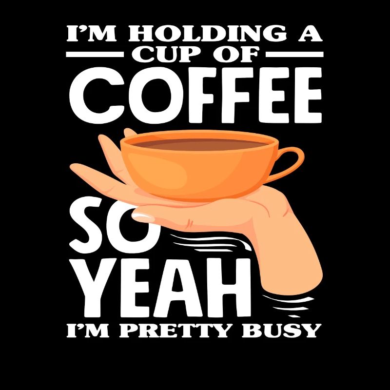 Kaffeeliebhaber Ich Halte Eine Tasse Kaffee