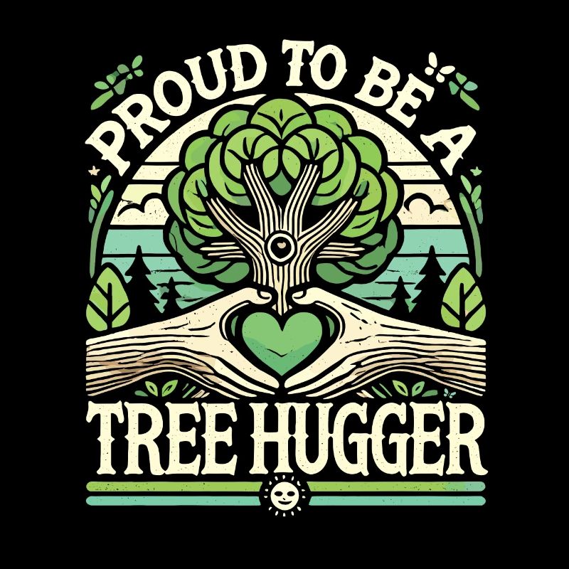 Stolz, ein Baumumarmer zu sein