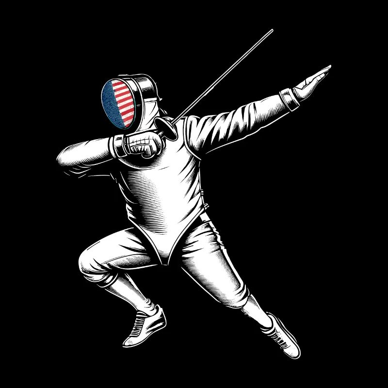 Doublage Escrimeur Escrime Épée Épée Escrime Athlète