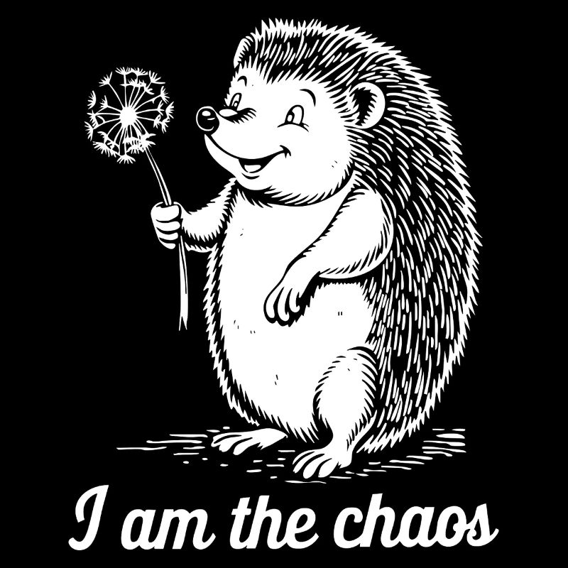 Ich bin das Chaos Lustiger Igel Löwenzahn Tier