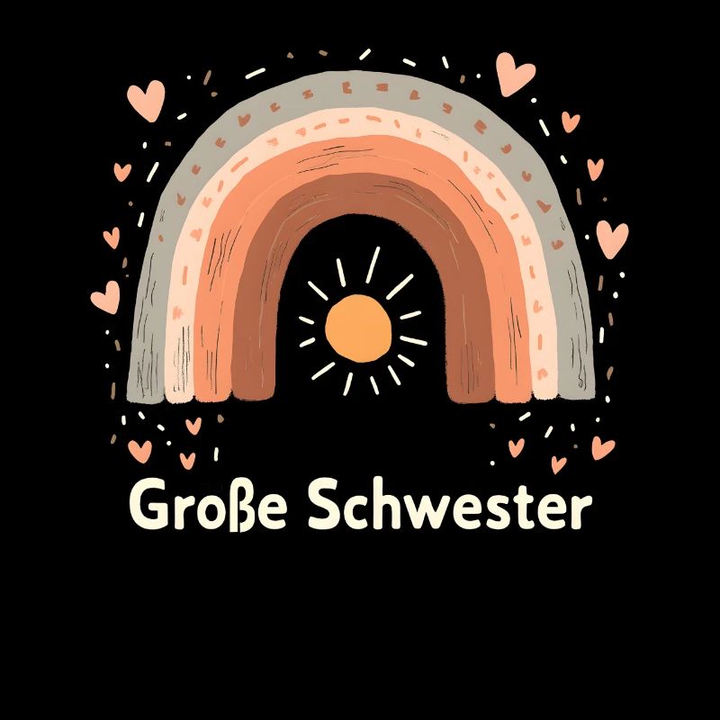 Große Schwester Regenbogen Boho