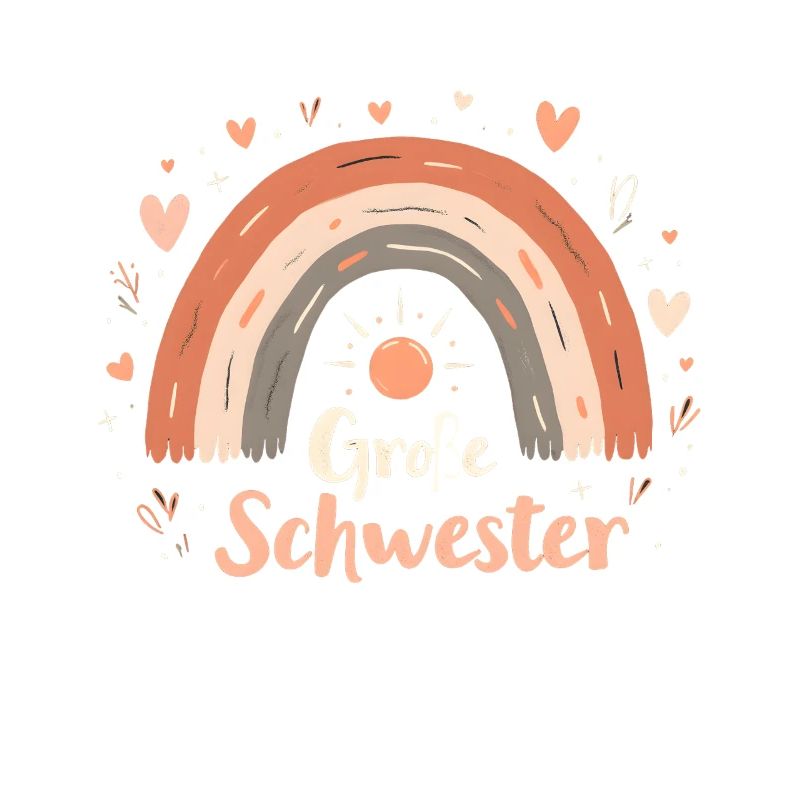 Große Schwester Regenbogen Boho