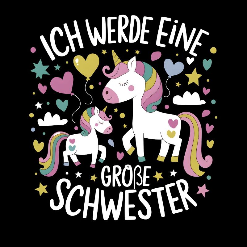 Ich werde eine große Schwester Einhorn
