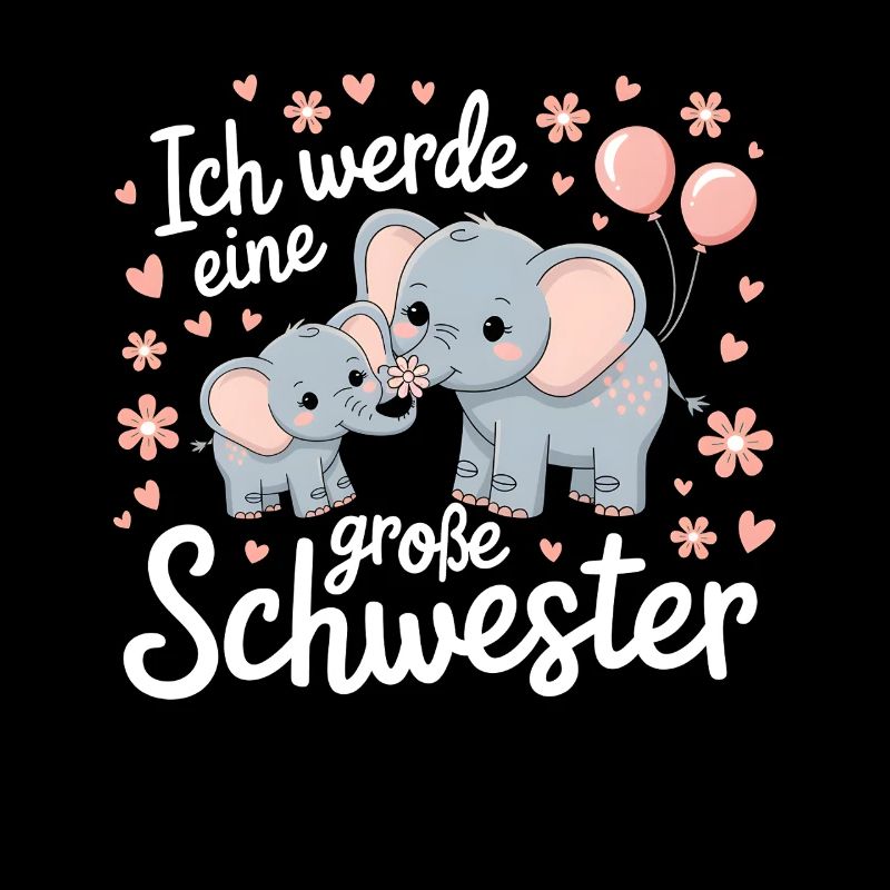 Ich werde eine große Schwester Elefant