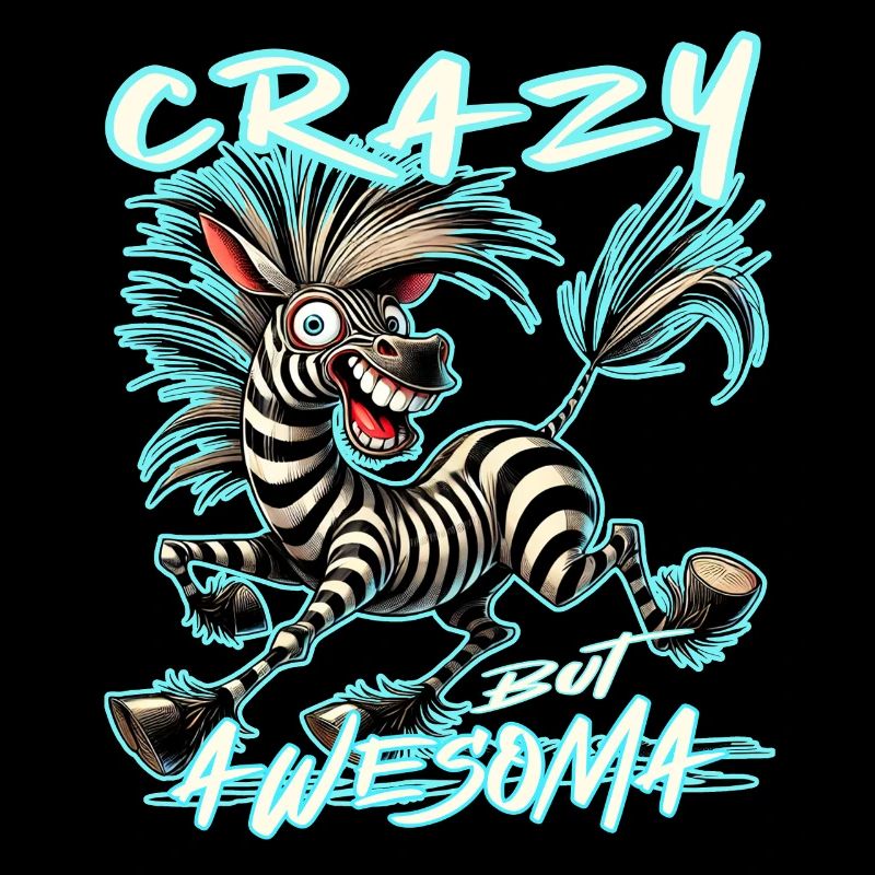 Zebra Lieber durchgeknallt als einer von euch