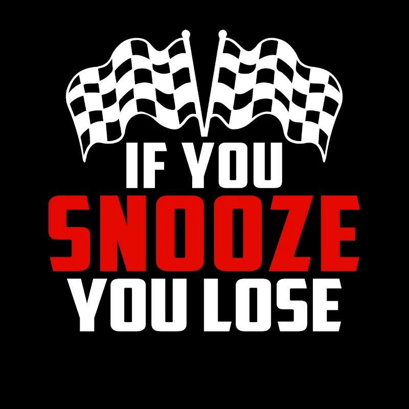 Vous somnolez, vous perdez drôle dragster de course de dragsters