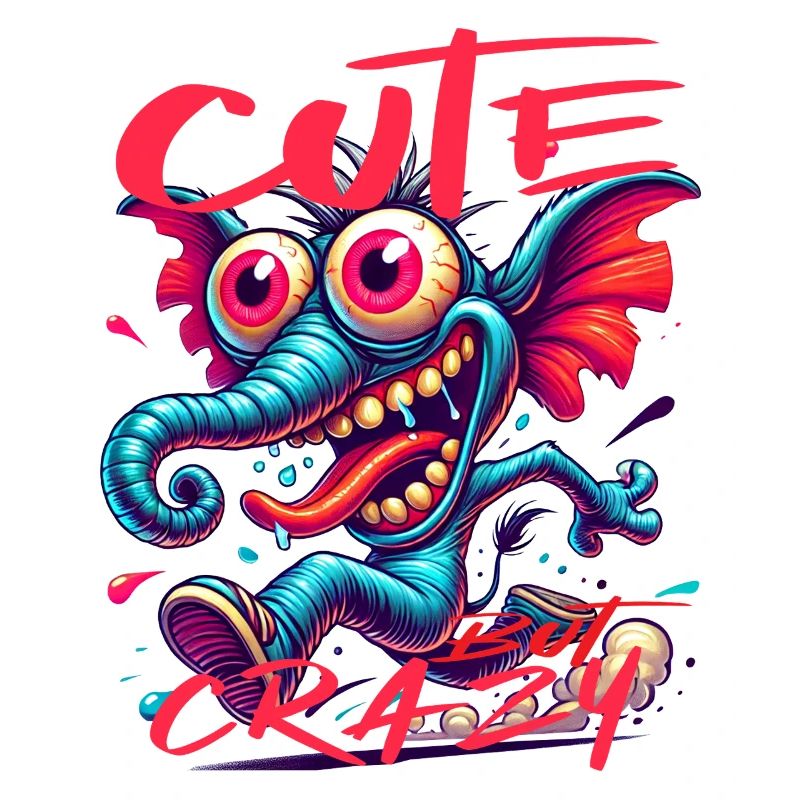 Cute but Crazy Elephant Comic Style