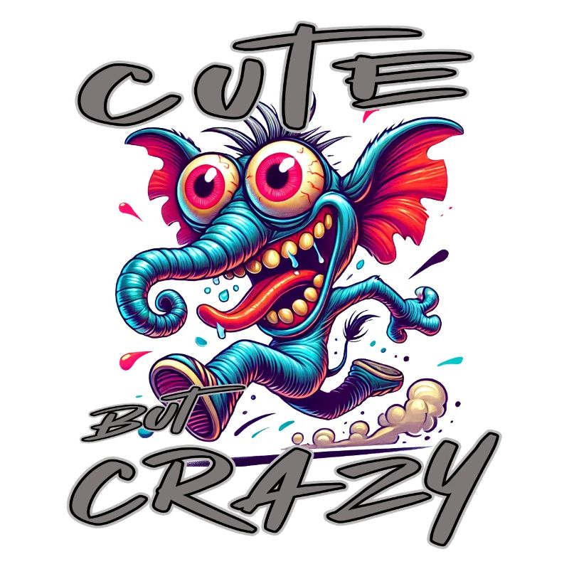 Cute but Crazy Elephant Comic Style