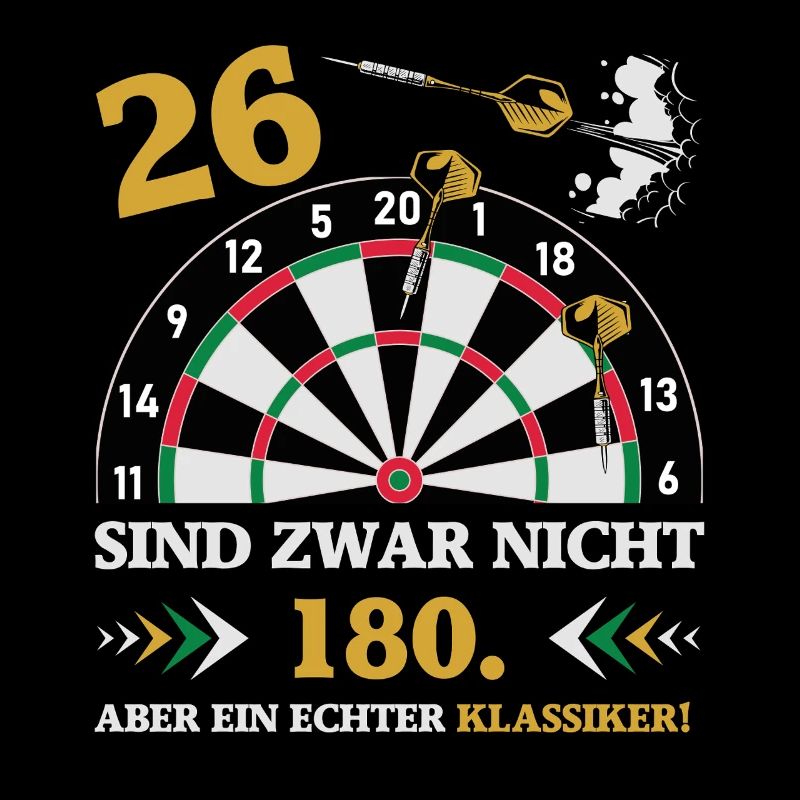 Les fléchettes 26 ne sont pas des fléchettes d’anniversaire de 180