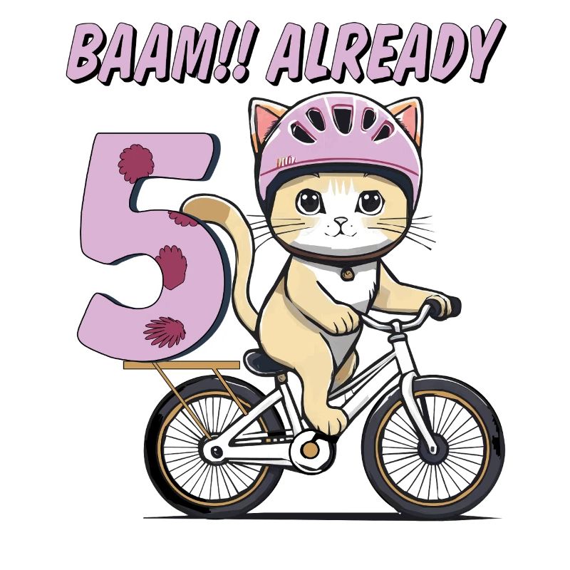 VÉLO CHAT BAAM !! DÉJÀ 5
