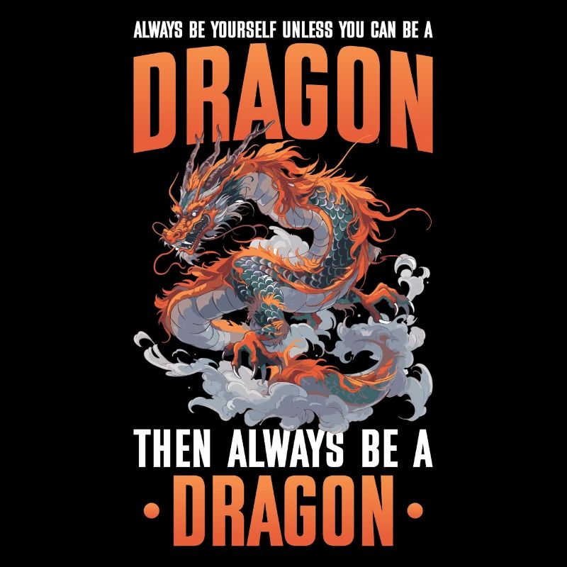 Drachen Drachendesign Sei immer du selbst