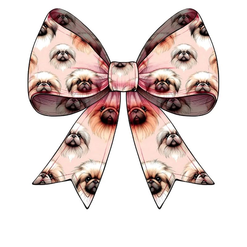 Coquette Bow Pekingese Dog Mom Pattern