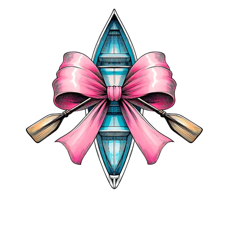 Coquette Bow Rowing Rowing Boat Paddle Pink