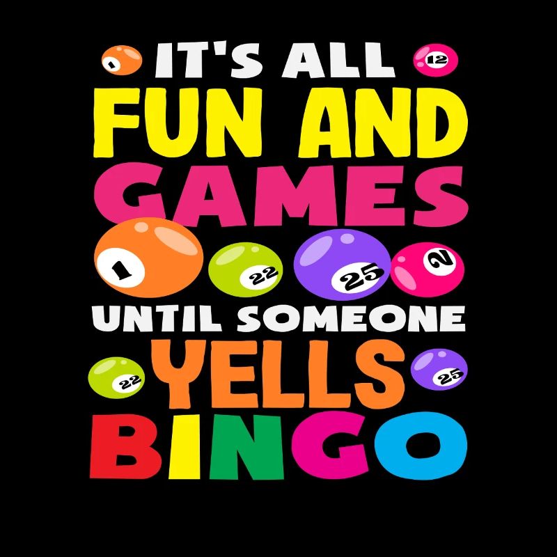 Bingo player fun and play until someone calls bingo