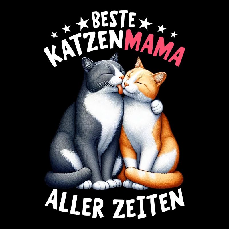 Katzen Mama Muttertag Elternteil Mama