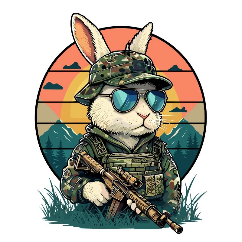 Bunny Easter Bunny Easter Camouflage Animal Welfare Funny