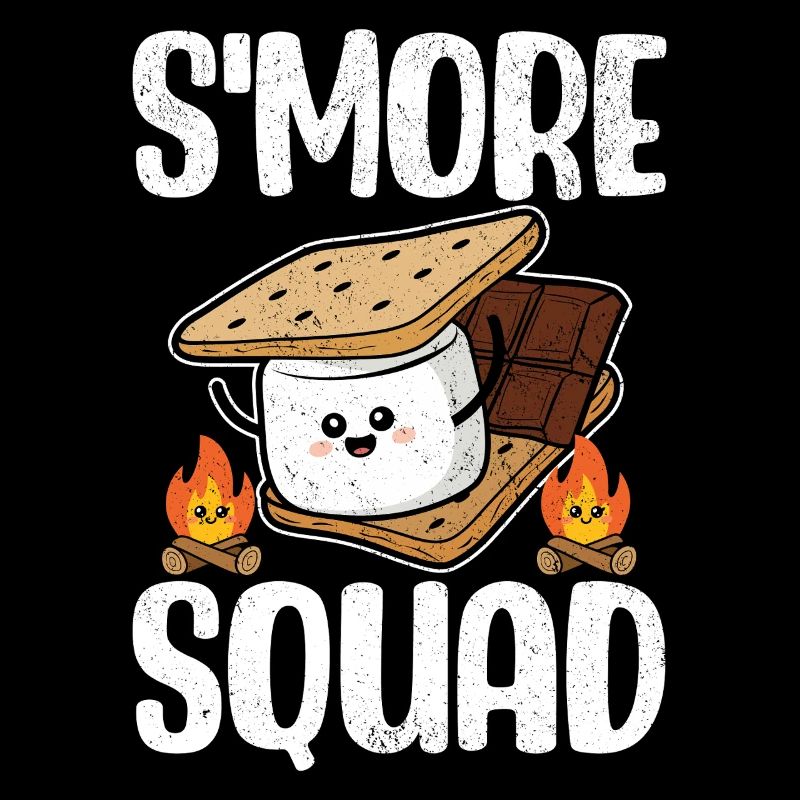 Smore Squad Funny Marshmallow Graham Crackers