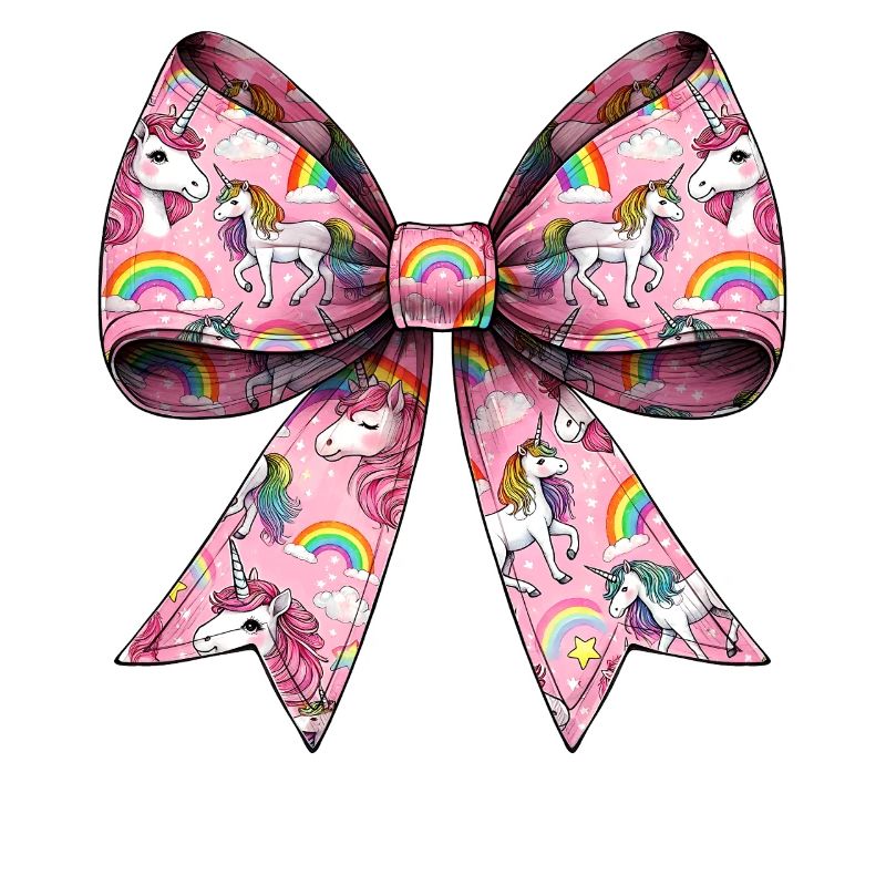 Coquette Bow Einhorn Muttertag Muster Rosa
