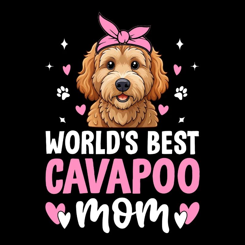 Cavapoo Maman Appréciation Cavadoodle Drôle Chien de compagnie
