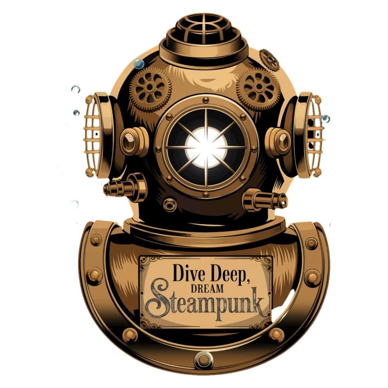 Dive Deep Steampunk Casque de plongée design