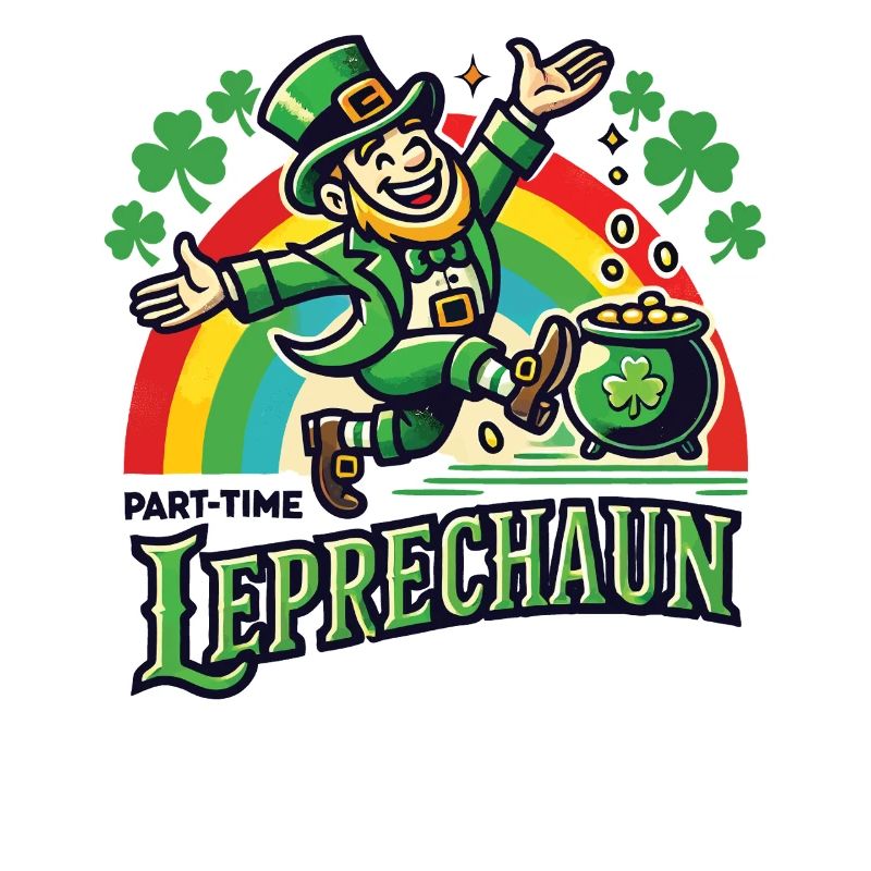 Saint-Patrick Trèfle Arc-en-ciel Leprechaun