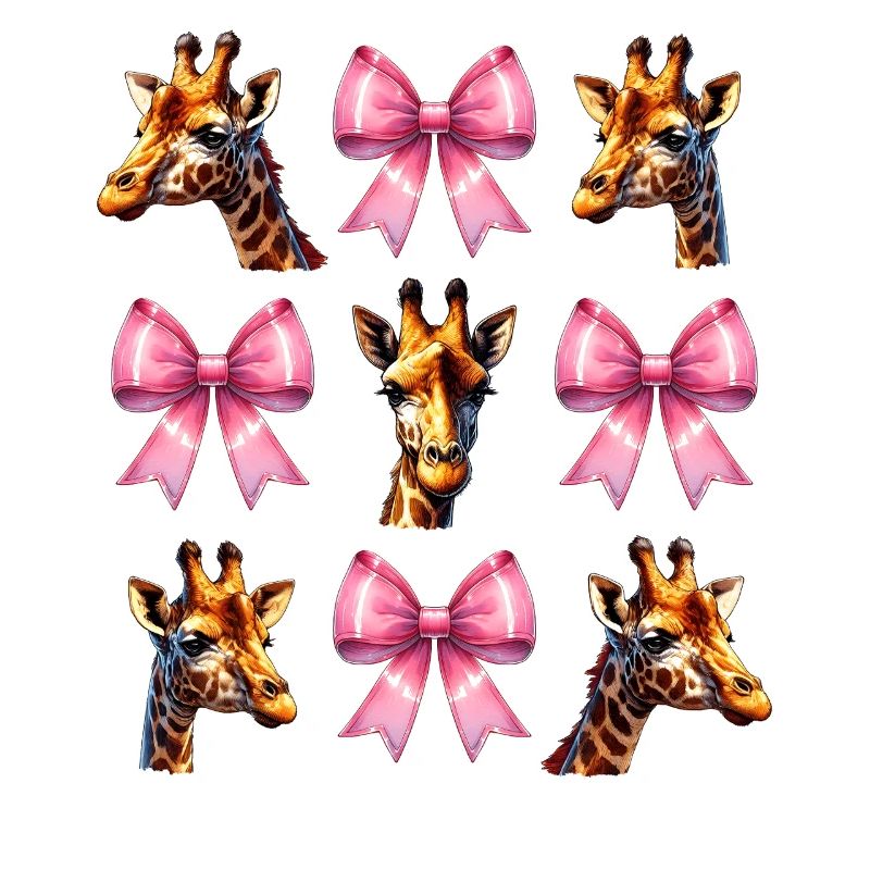 Coquette Bogen Giraffe Mädchen Mama Muttertag rosa