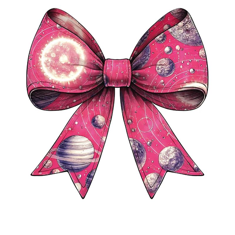 Coquettish Bow Solar System Boho Planet