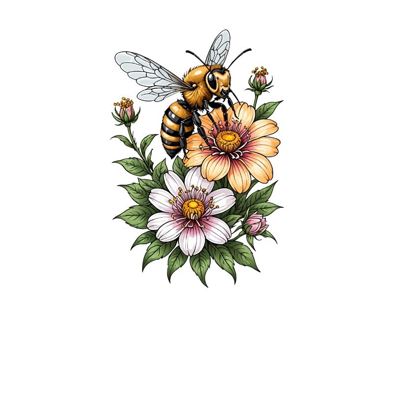 Honningbi blomsterharmoni