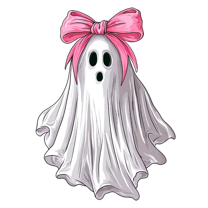 Coquettish Bow Ghost Ghost Spooky