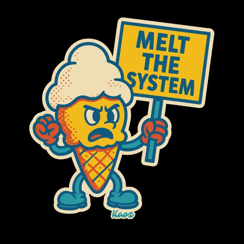 Glace rebelle avec « Melting the System »