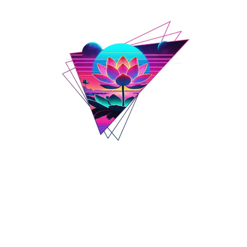 Retro Wave Lotus Triangle