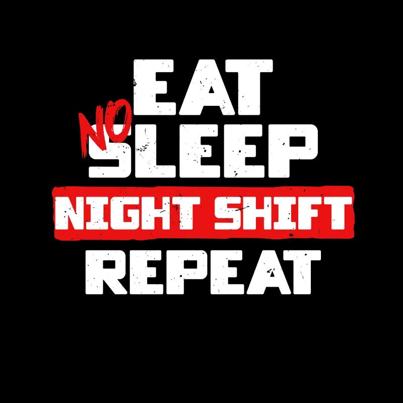 Docker Worker Eat No Sleep Night Shift Répéter