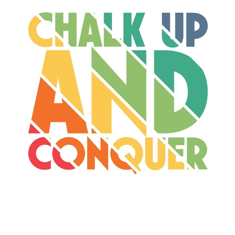Boulderer Chalk Up et Conquer Bloc