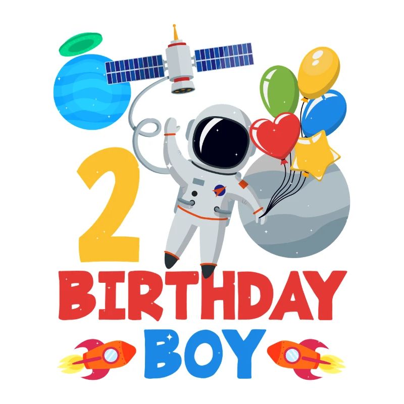 Aventure dans l’espace 2e anniversaire garçon
