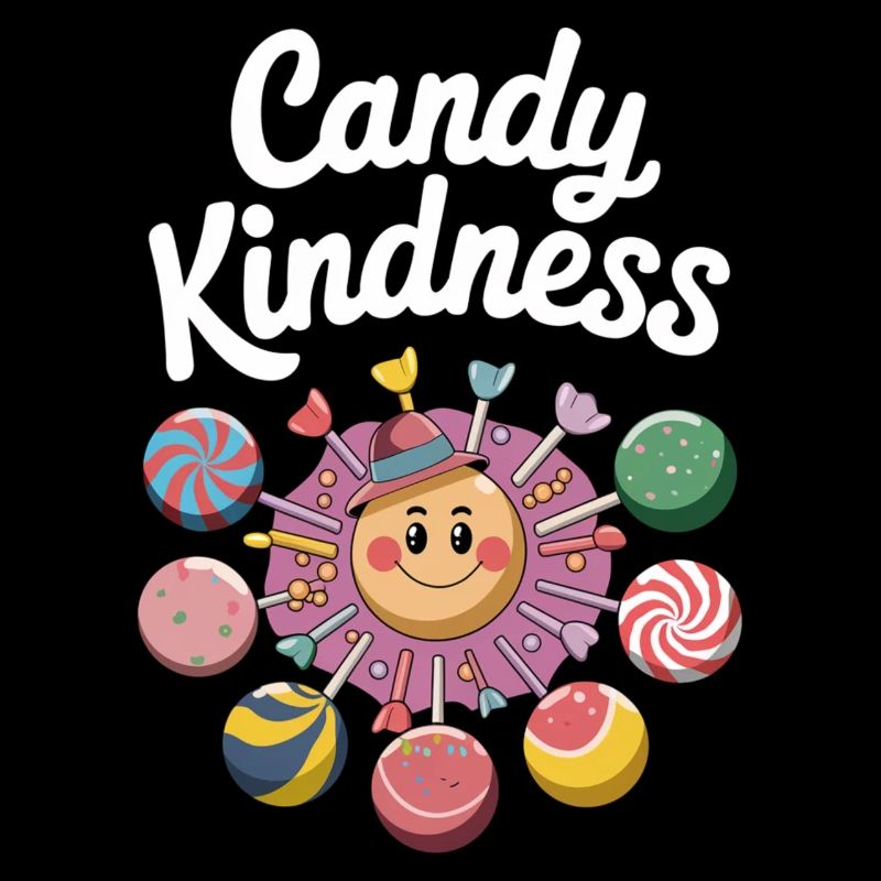 Candy Kindness Smiling Sun Design