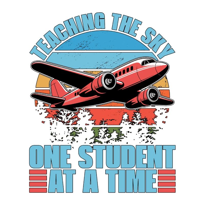 Flight Instructor Teaching The Sky Flight Lesson