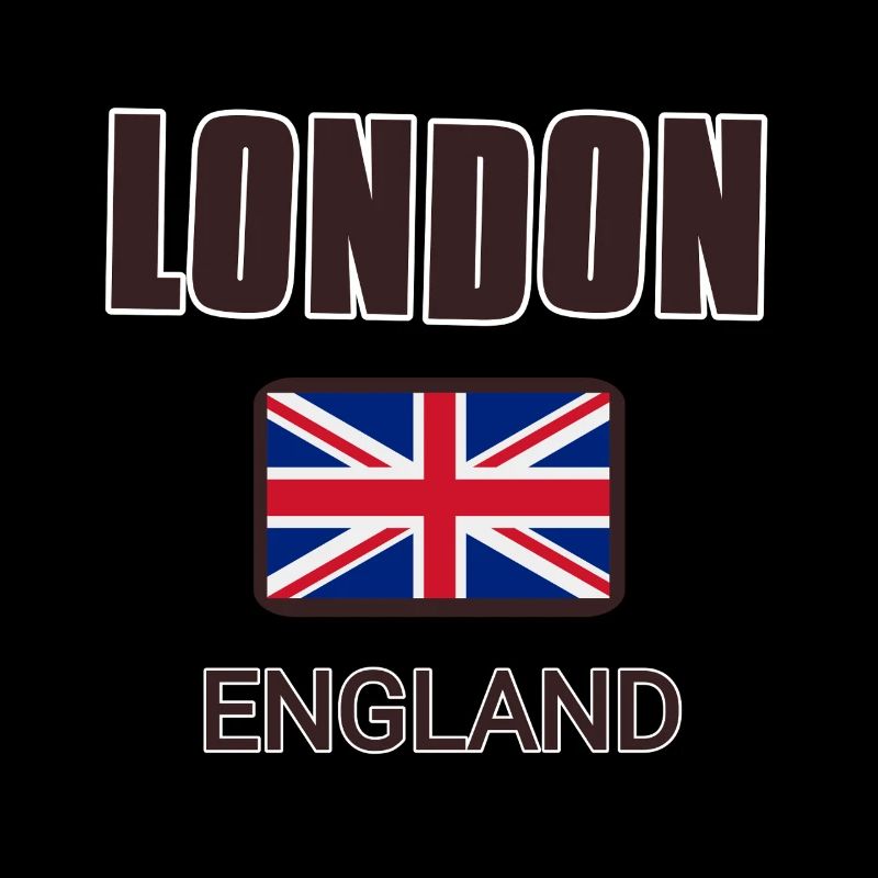 Londres, Angleterre, avec drapeau de l’Angleterre