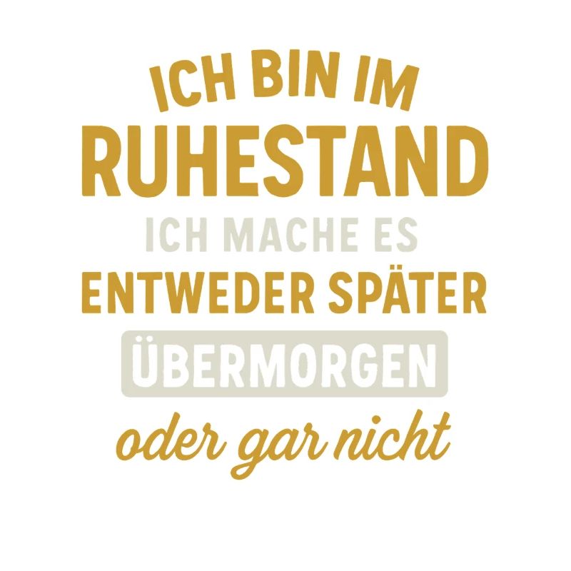 Ruhestand: Übermorgen oder gar nicht