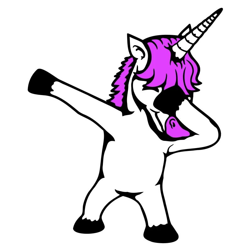 Unicorn Dabbing Dab Dance Party Pose Gesture Funny