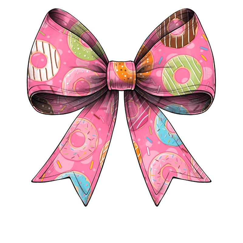 Coquette Bow Donuts Donuts Sprinkles Pattern