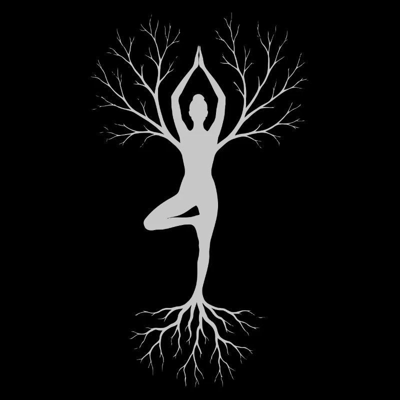 Mindfulness Meditation Tree Pose Design