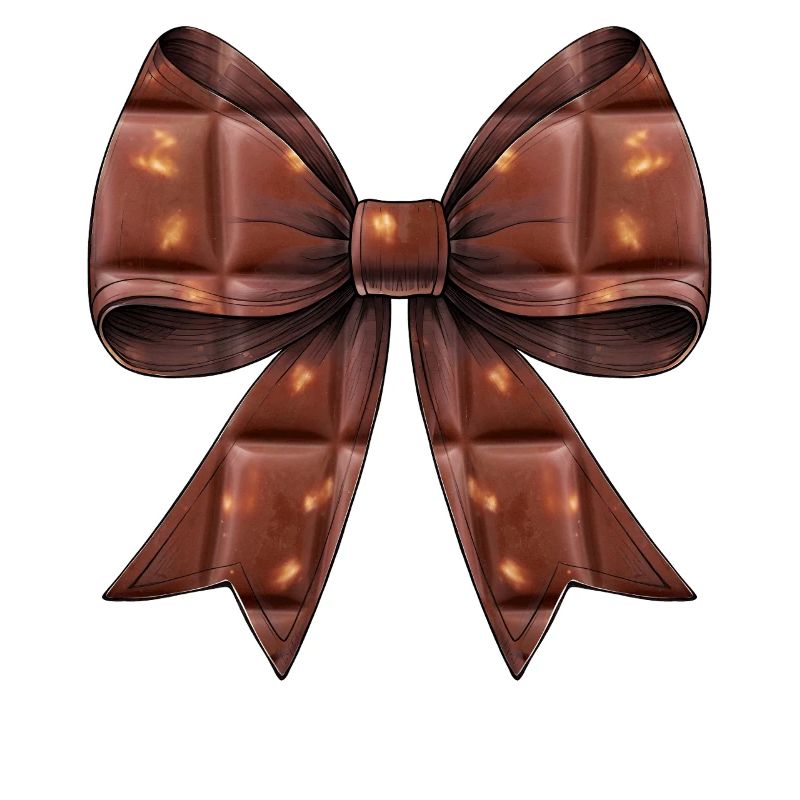 Coquette Bow Chocolate Candy Bar Pattern