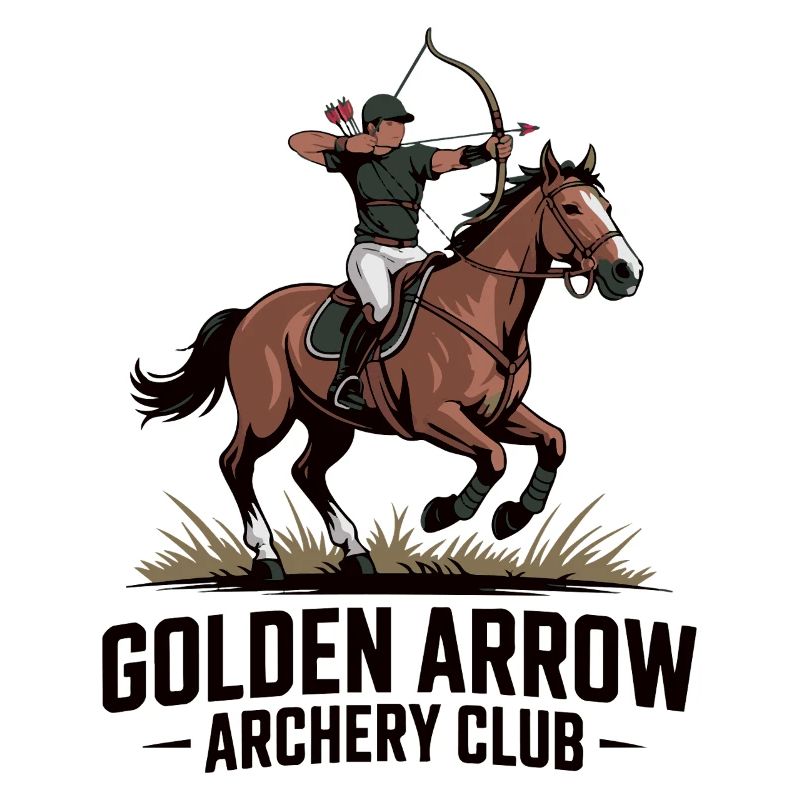 Cimier d'archer dynamique à cheval